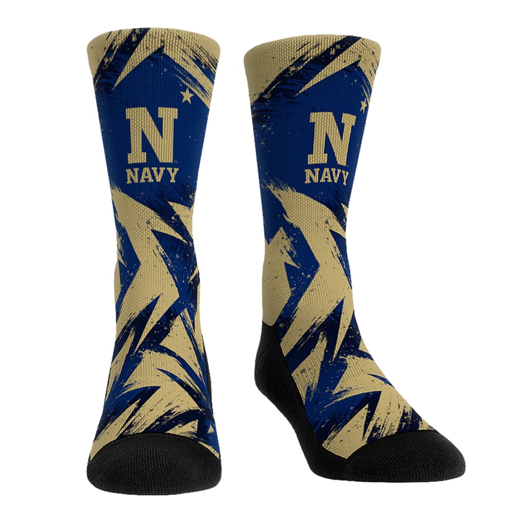  Navy Midshipmen Rock Em Socks Game Day Two-Pack Crew Socks Set